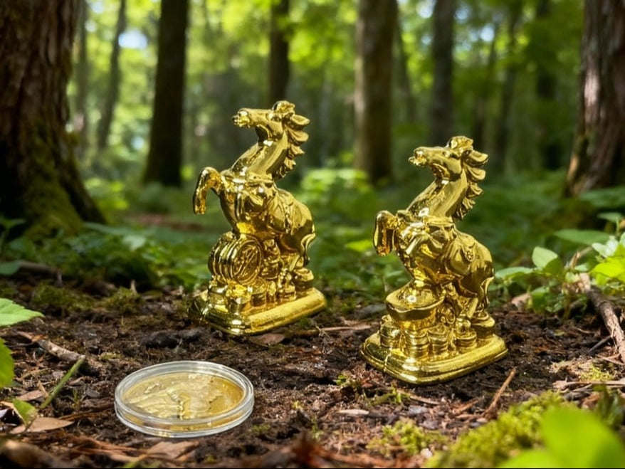 Miniature Golden horse (Bundle)